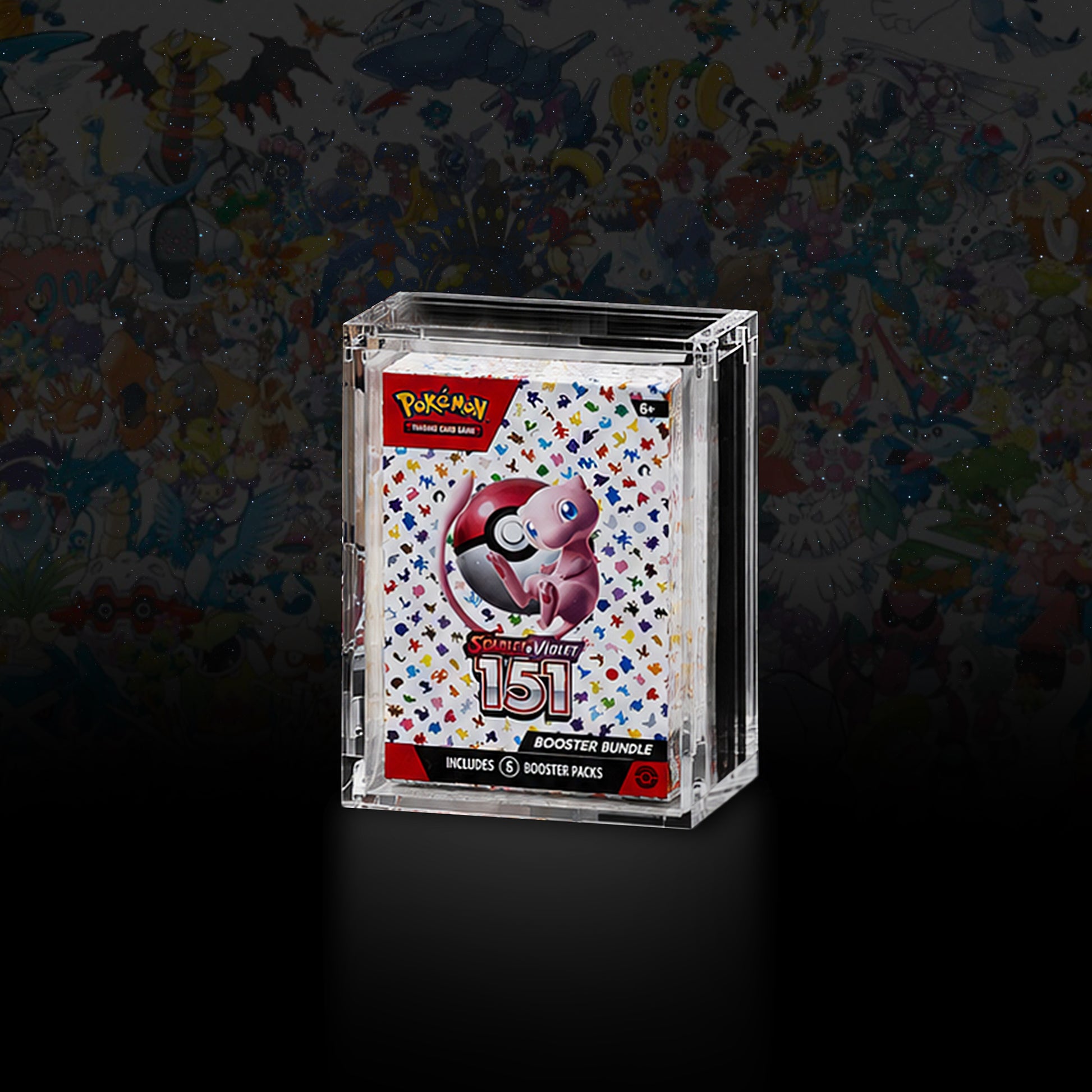 Acrylic magnetic display case for Pokemon Booster Bundle - Acrylior Greece