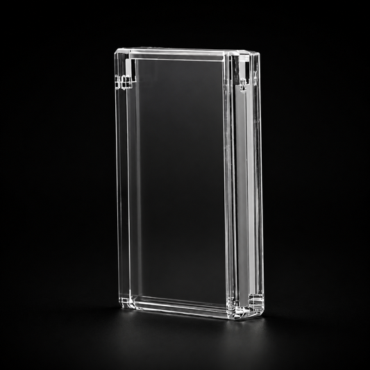 PSA/CGC graded card slab acrylic case, crystal clear, magnetic lid