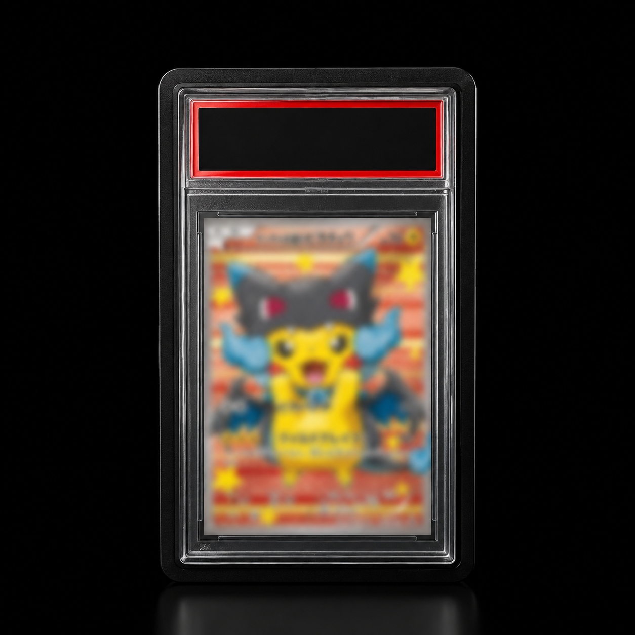 Black silicone rubber slab protector for PSA BGS CGC graded Pokemon cards - Acrylior Greece

