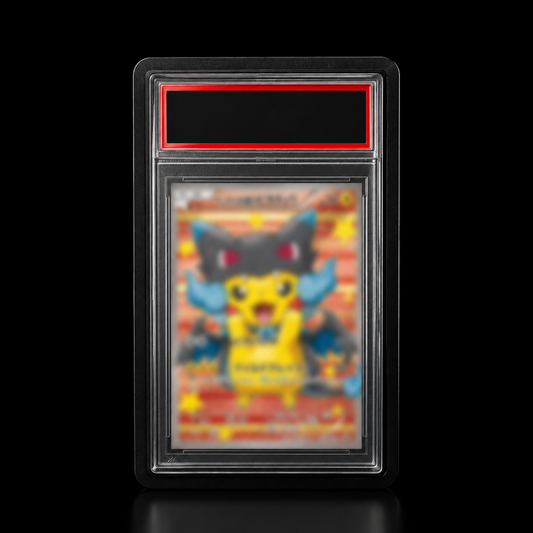 Black silicone rubber slab protector for PSA BGS CGC graded Pokemon cards - Acrylior Greece
