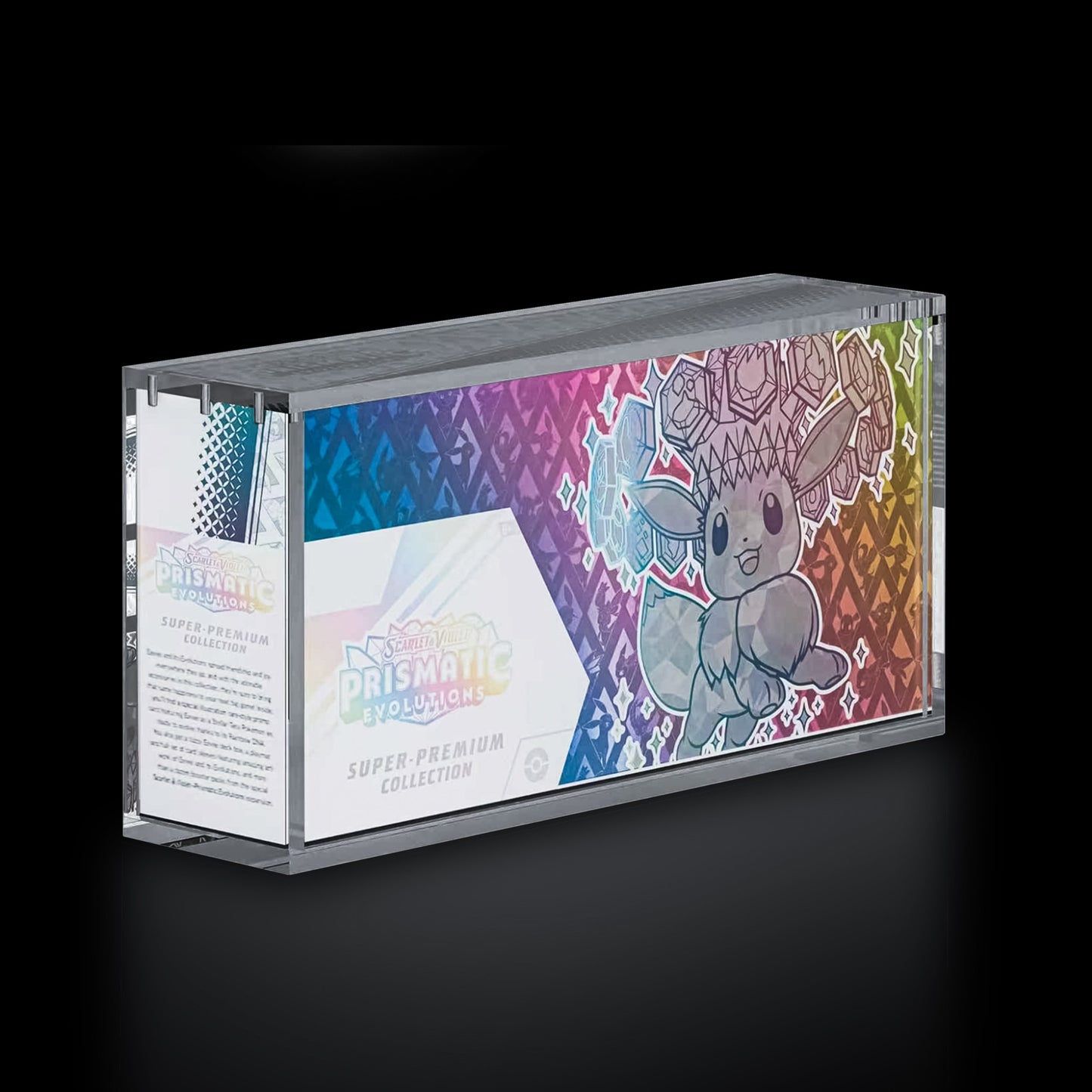 Pokemon Ultra Premium Collection acrylic display case, crystal clear, magnetic lid